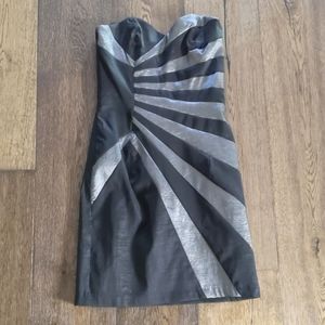Cache mini strapless dress